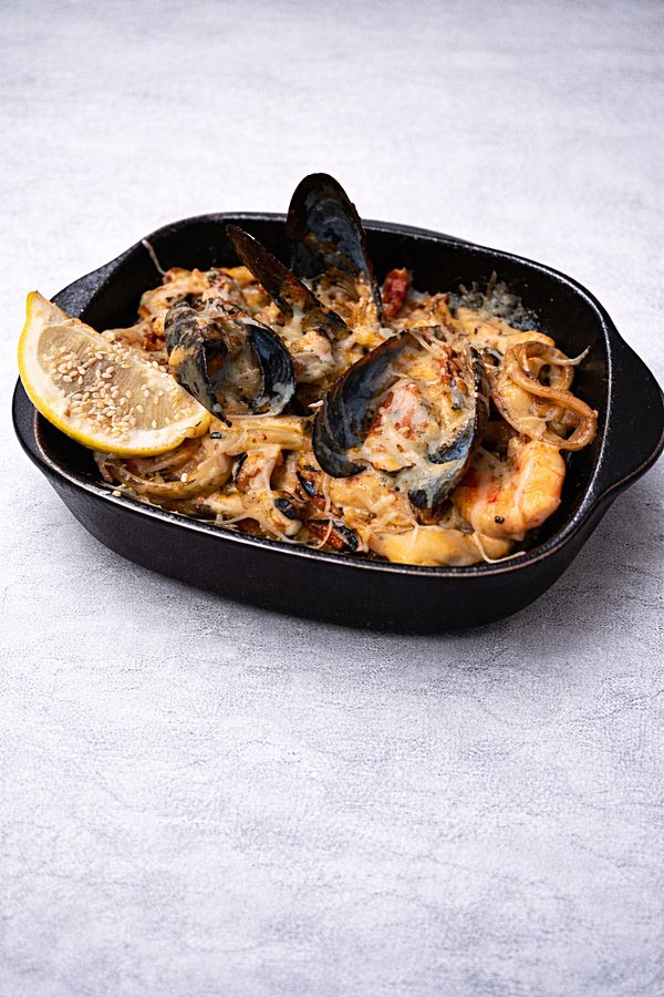 Сковородка с морепродуктами