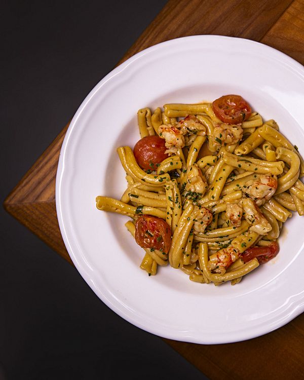 Казаречче с лангустинами