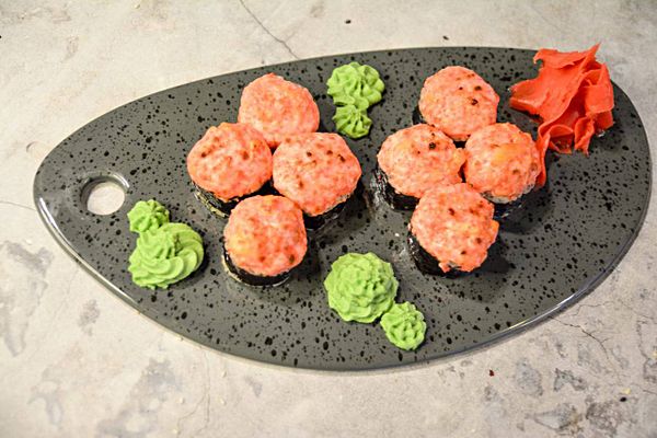 Запеченный с креветкой