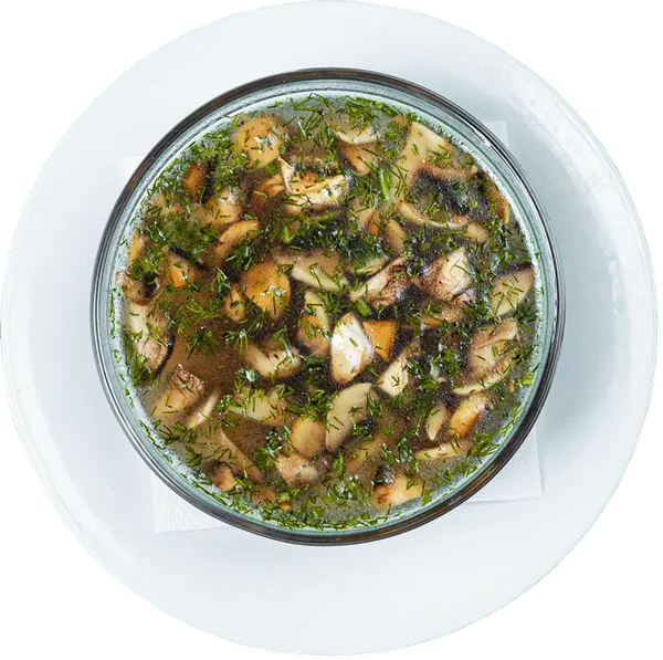 С белыми грибами