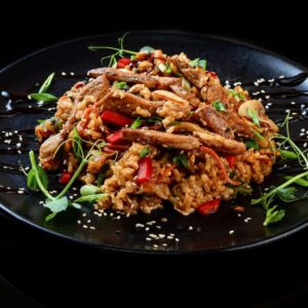 Тяхан с курицей