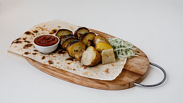 Картофель с салом