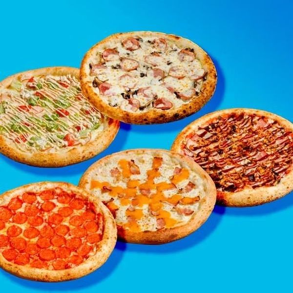 5 больших пицц