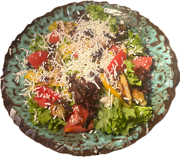 Салат с запеченными баклажанами