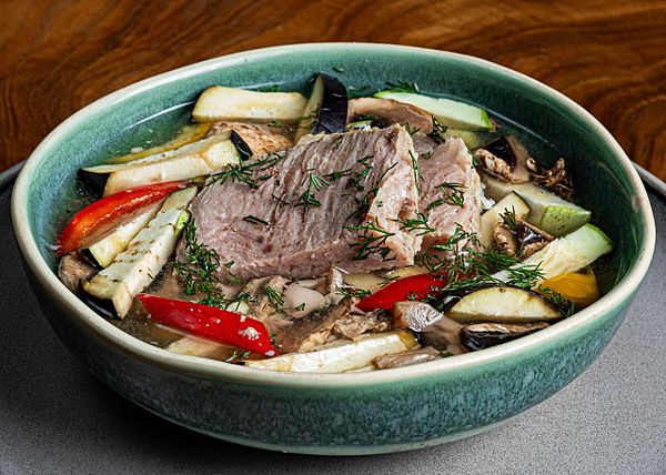 Суп с телятиной и овощами