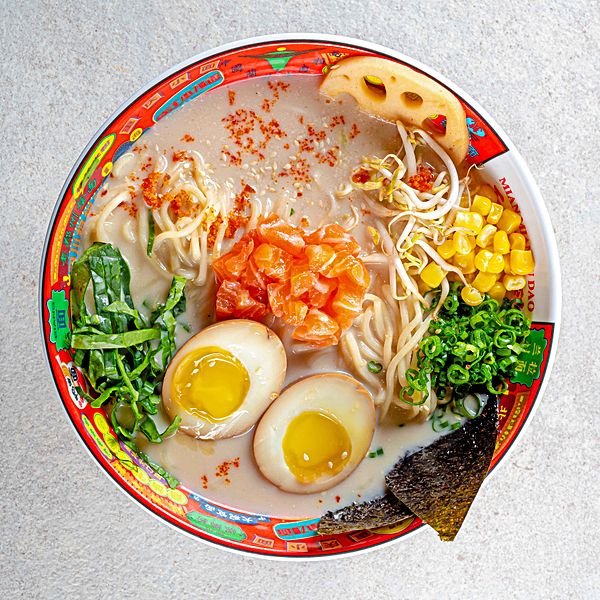 Рамен с лососем