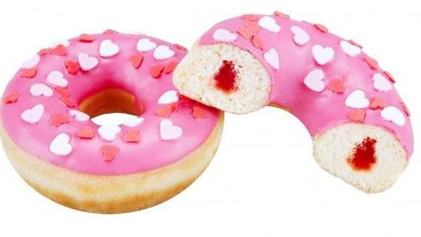 Донат малиновый