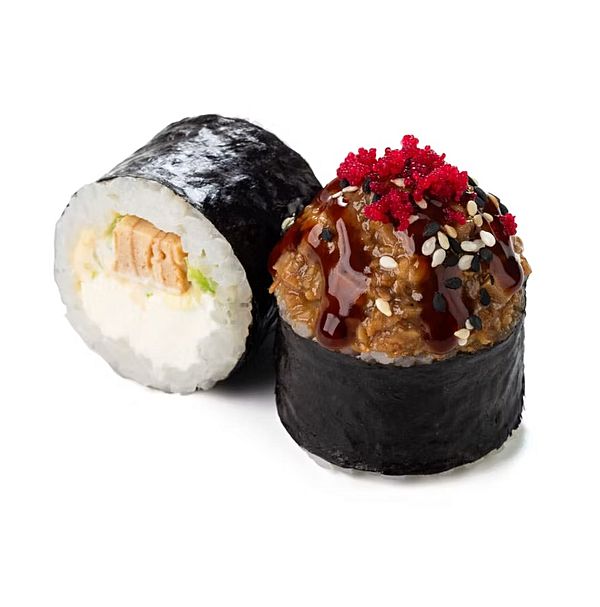 Запеченный ролл с угрем и сливочным сыром