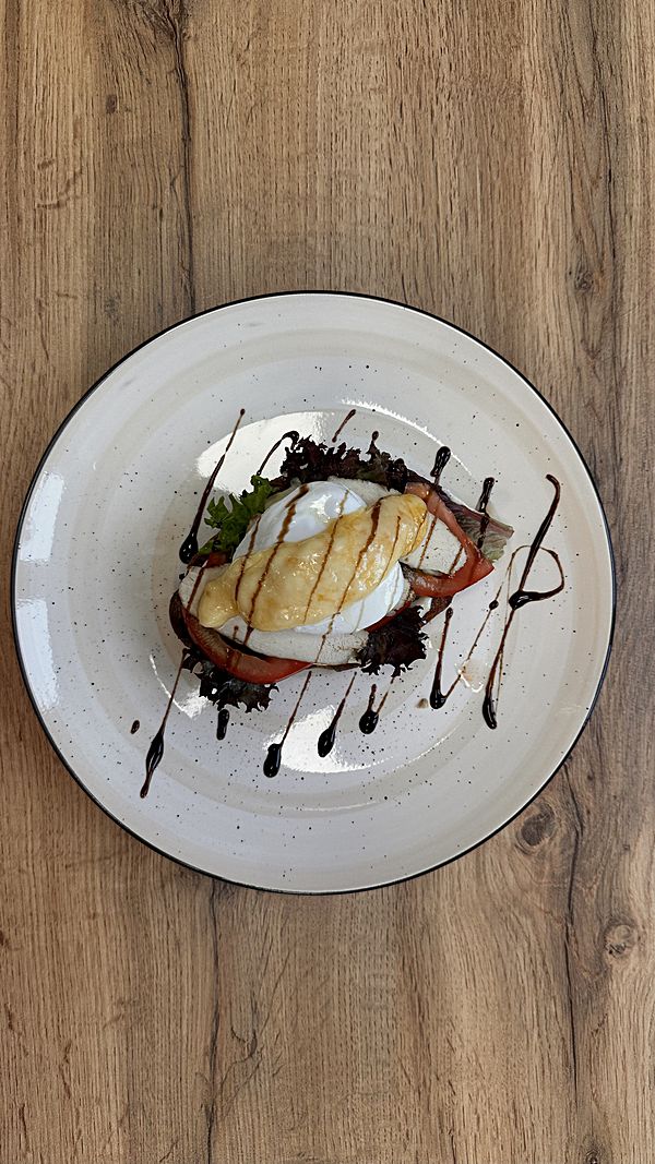 Мятый круассан с курицей