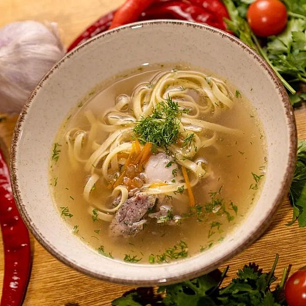 Домашний куриный суп