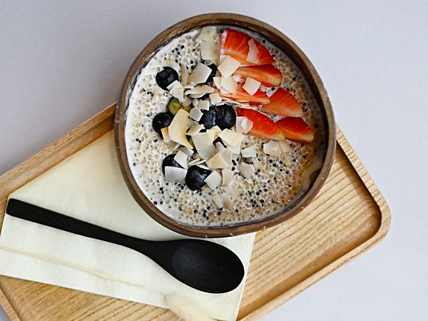 Киноа с сезоными Ягодами