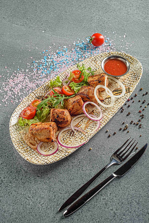 Шашлык из филе курицы