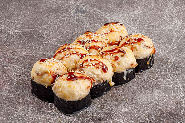 Запеченный с креветкой