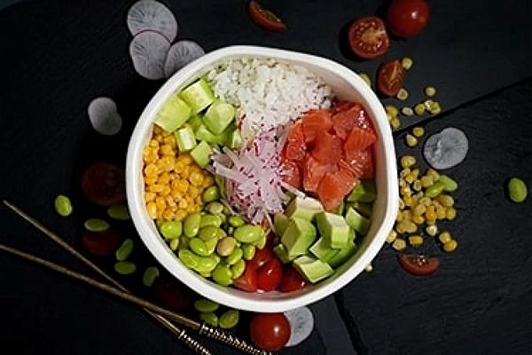 Поке с лососем