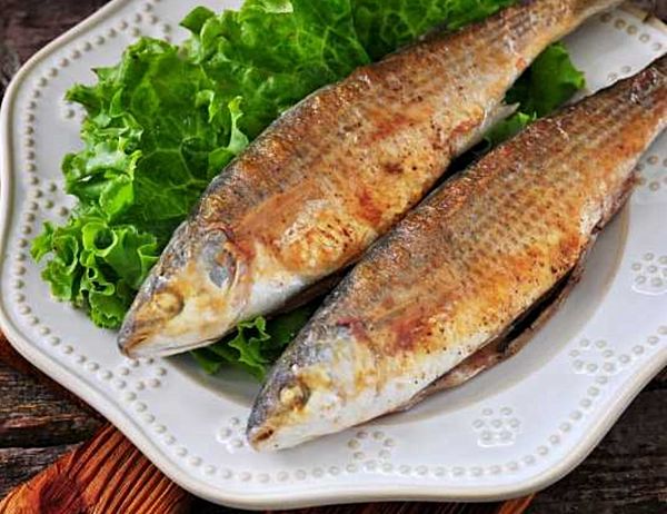 Кефаль жареная