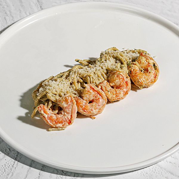 Паста «4 сыра» с креветкой