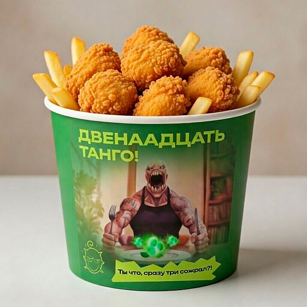 Кому свежей курочки? Чикен + Картофель фри «Bracer» , L