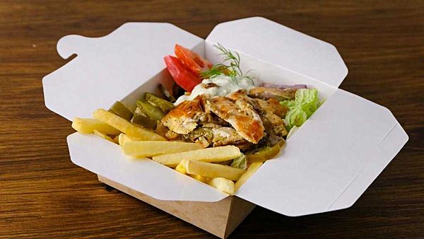 Шаурма бокс со свининой