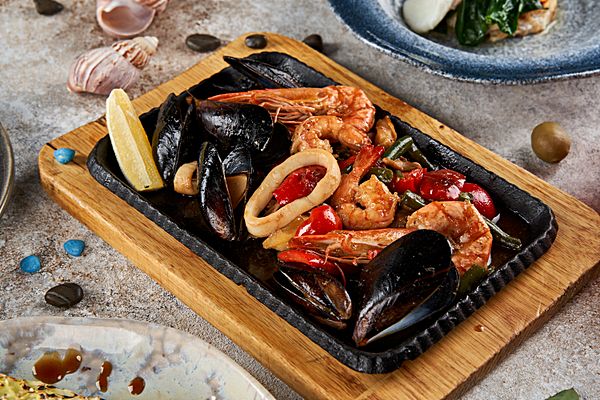 Сковородка морепродуктов