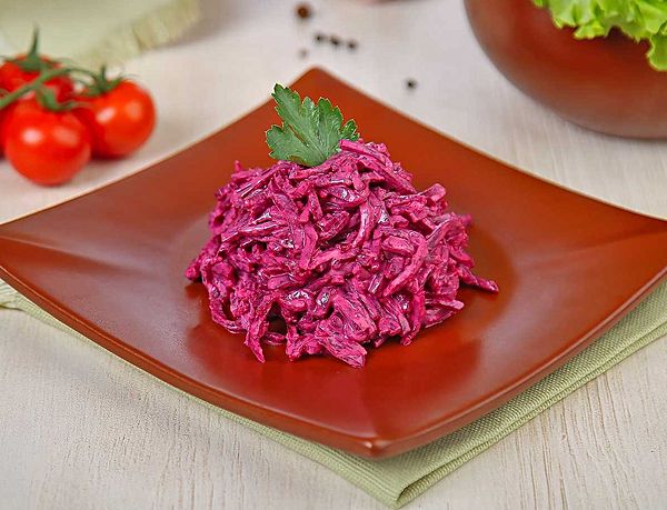 Свекла с чесноком