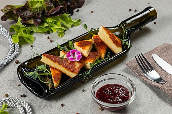 Сыр халлуми жареный