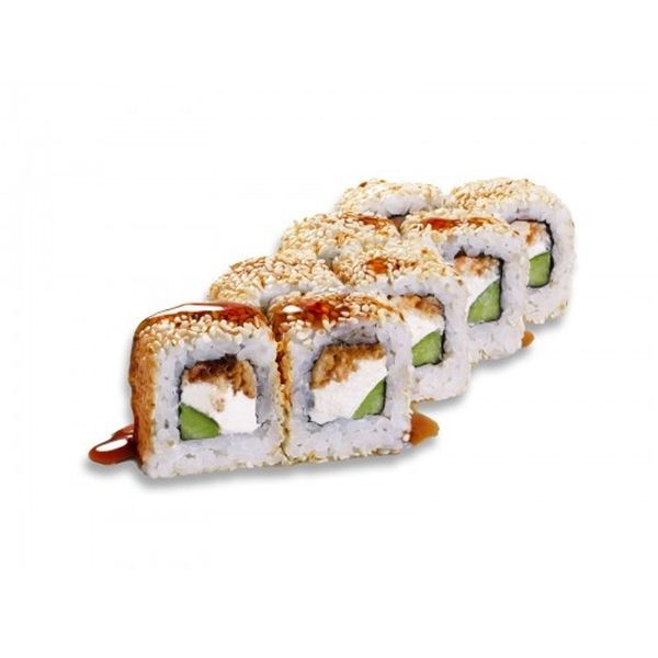 Калифорния угорь в кунжуте