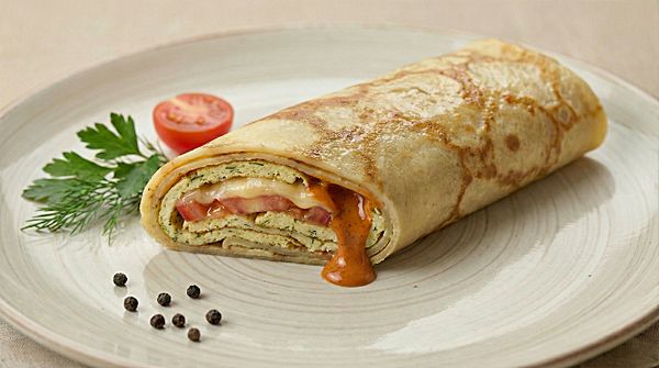 Блин Фритатта с томатами