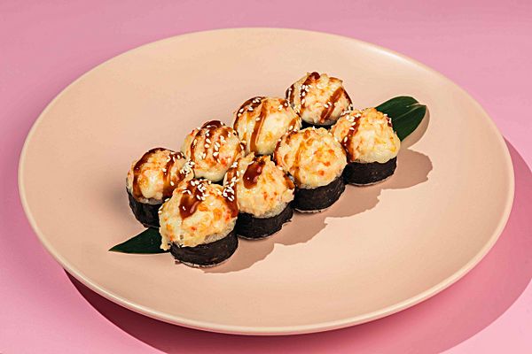 Запеченый с креветкой