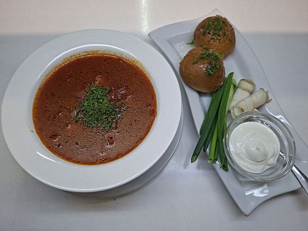 Борщ с телятиной