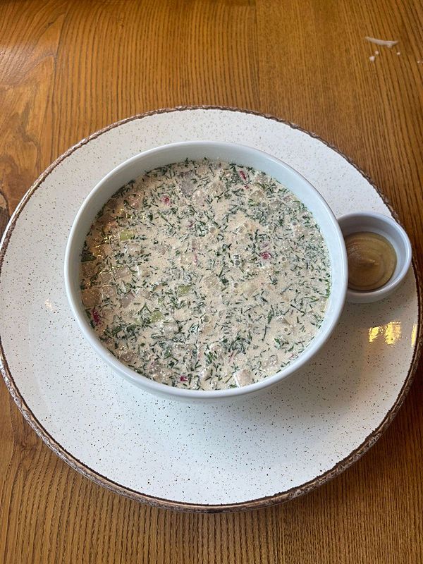 Окрошка с говядиной