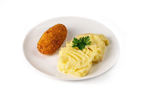 Котлета по-киевски с пюре