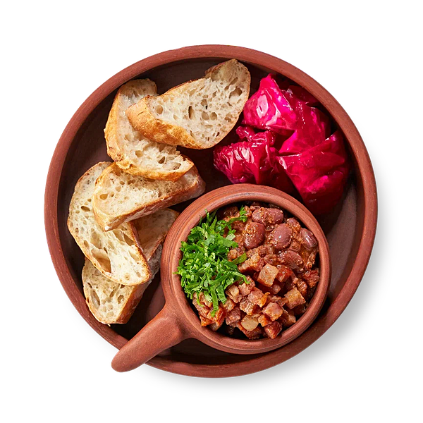 Лобио с капустой по-гурийски с беконом/ без бекона