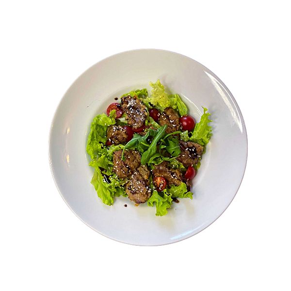 Теплый с куриной печенью