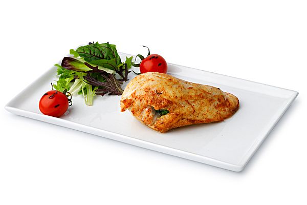 Куриная грудка с сыром моцарелла и шпинатом