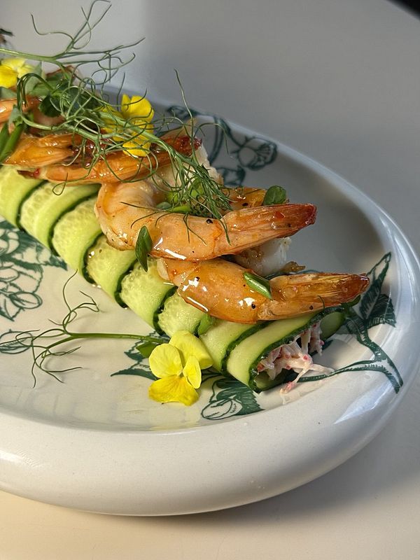 Салат с крабом