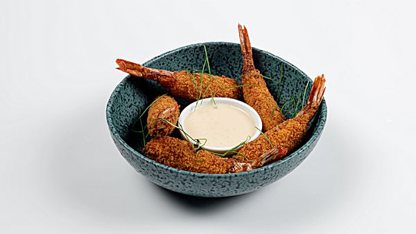 Креветки Панко с соусом Майо Апельсин