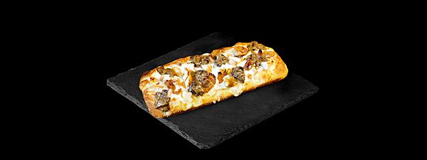 K-поп пицца с курицей и жульеном