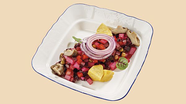 Винегрет с груздями