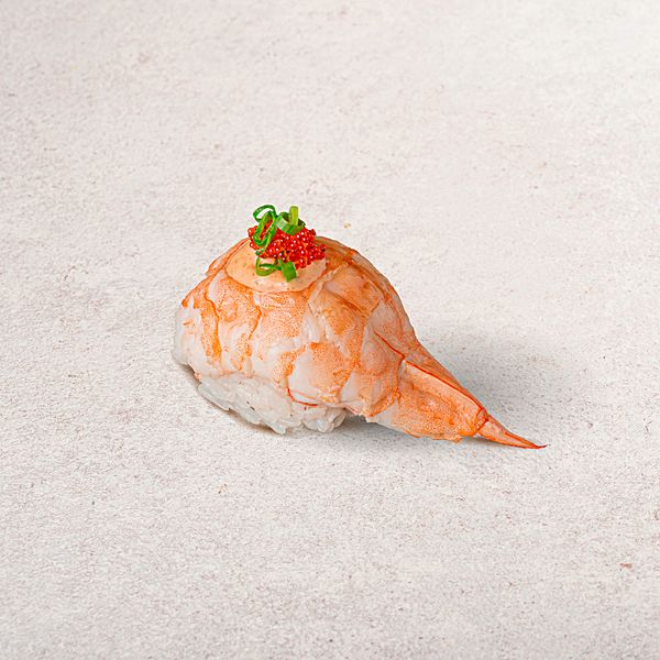 Темари суши креветка