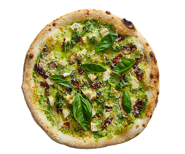 С цыпленком и сливочным шпинатом