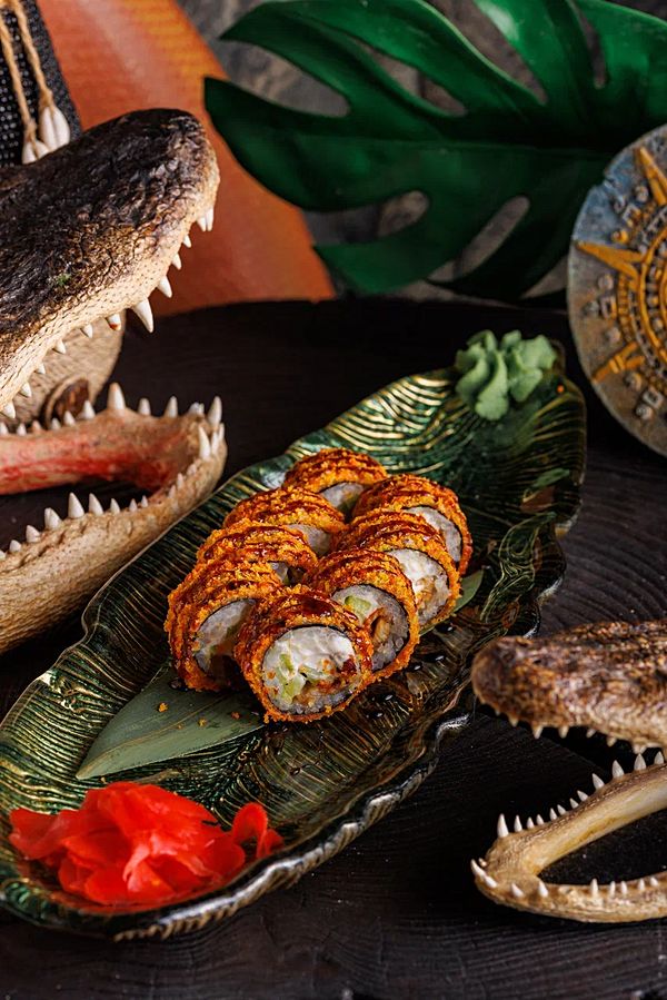 Ролл темпура угорь