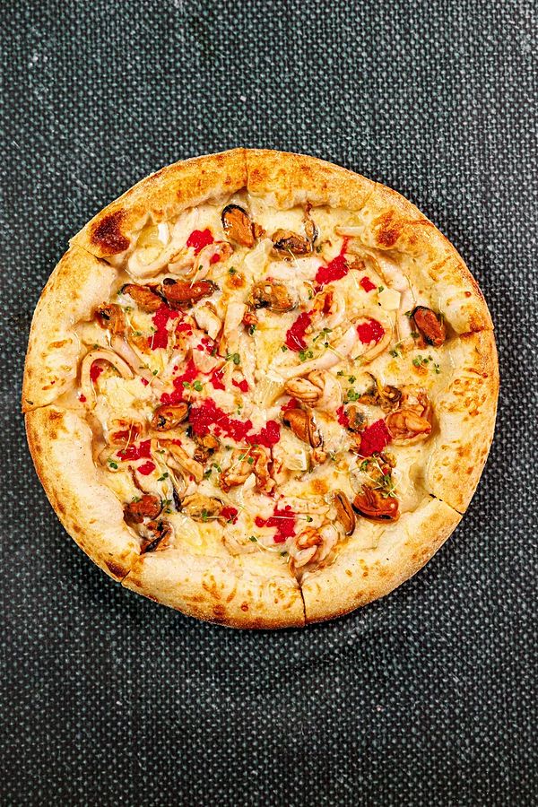 Пицца с морепродуктами