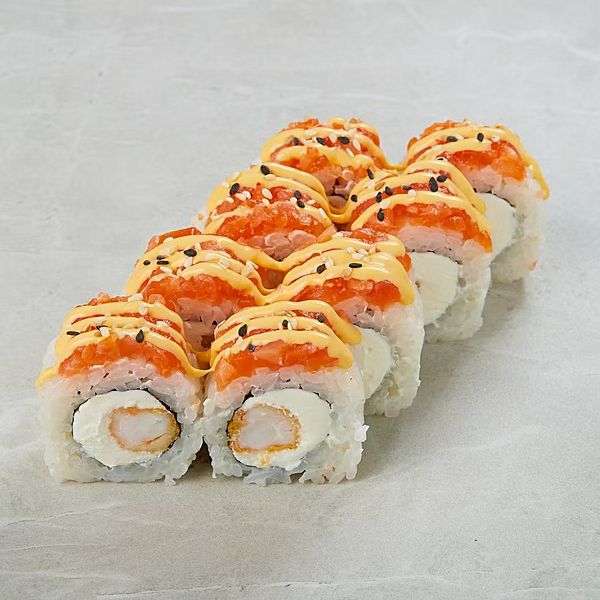 Лосось с креветкой