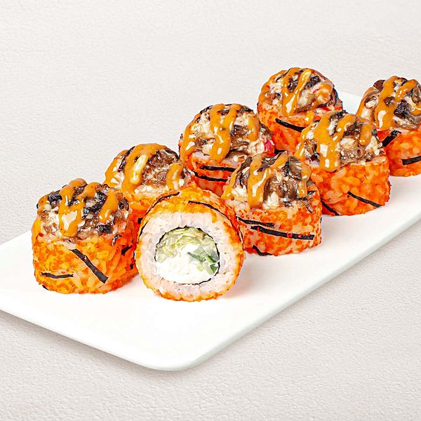 Шиитаке краб с азиатским соусом