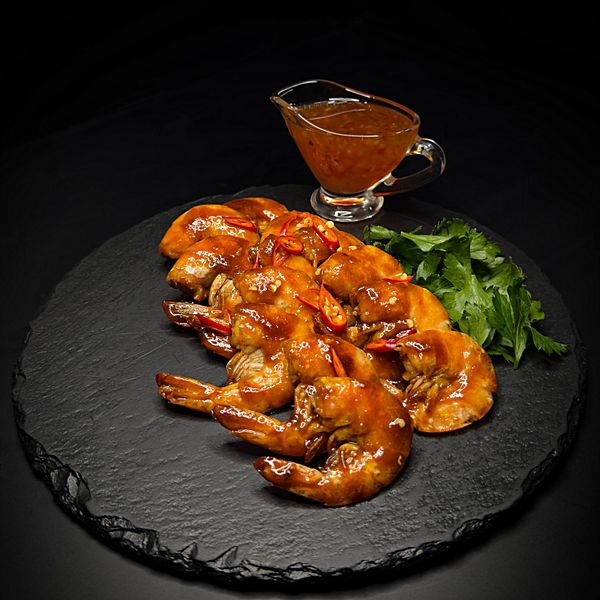 Креветки по-карибски