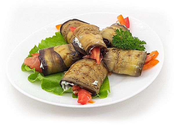 Острые язычки из баклажан