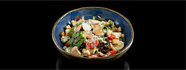 Салат Цезарь с креветками