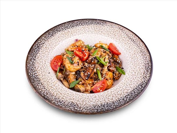 Вок с морепродуктами