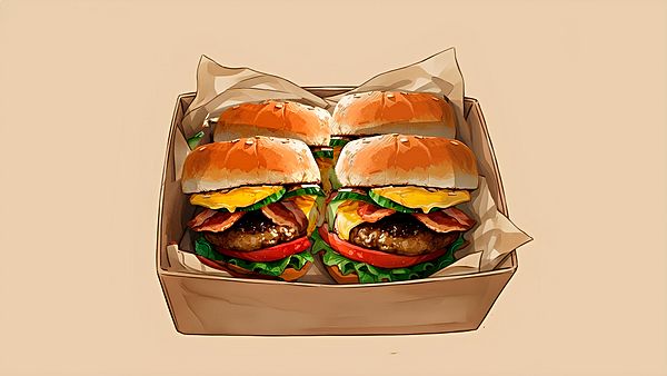 4 Мини-бургера «Бургерус Минимус»