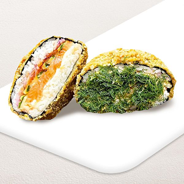 Суши Бургер с лососем